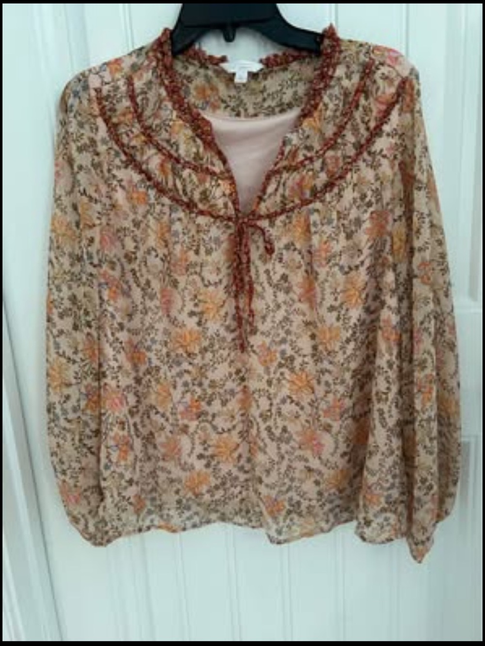 Women's LAUREN CONRAD Floral Peasant Blouse and skirt Set